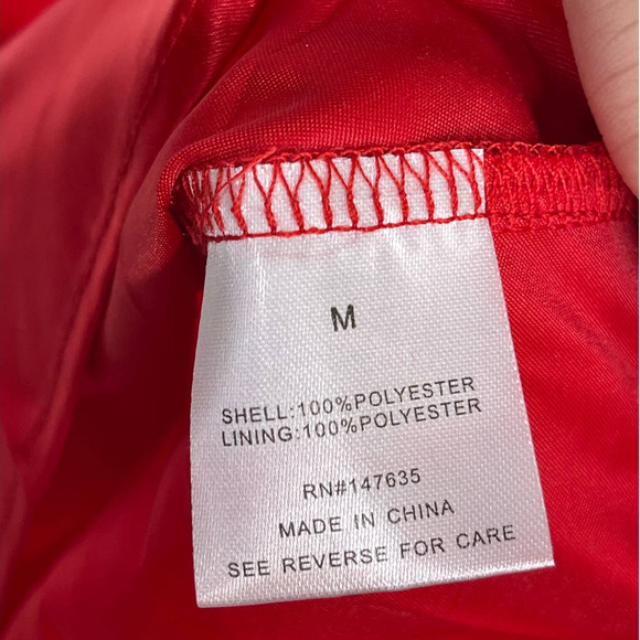 Free Generation Women's Long Sheer Pleated Cocktail Red Maxi Dress Medium NWT - Picture 10 of 10